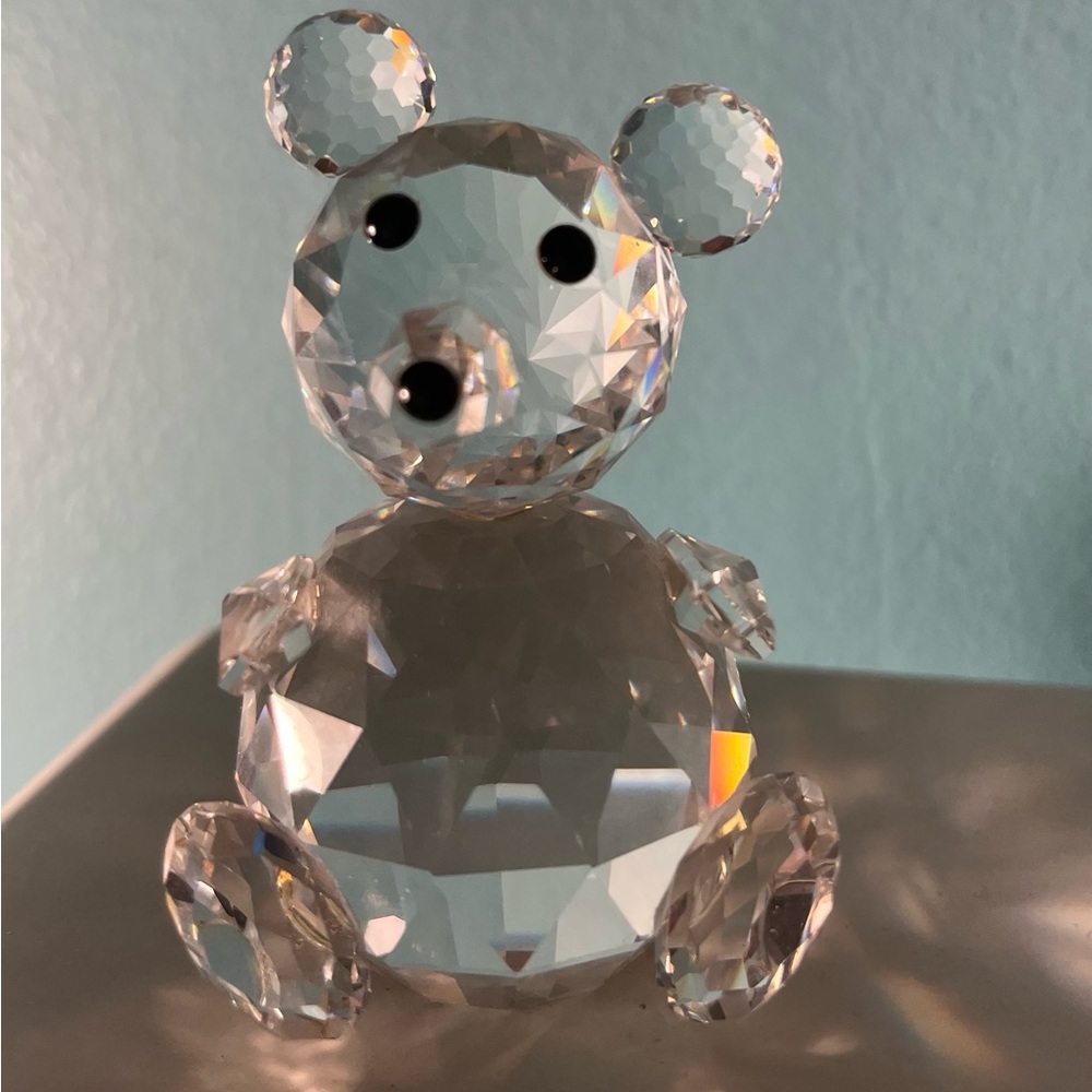 Swarovski Retired Crystal Teddy Bear 3”H x 2”W (Larger Size) - Picture 5 of 9